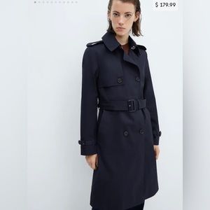 BNWT Mango trench coat Medium